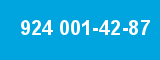 924 001-42-87 924 001-42-87